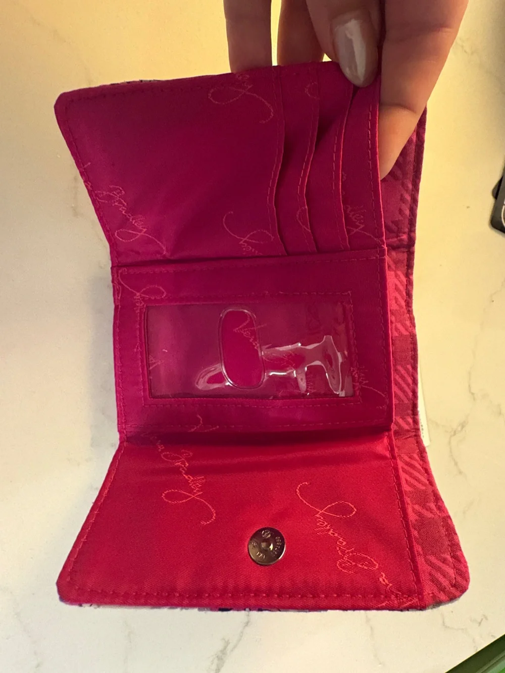 Vera Bradley - Paisley Meets Plaid Kiss-Lock Wallet
